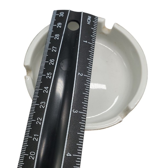 Vintage Trump Taj Mahal Atlantic, NJ Casino Hotel Ashtray Glass Round Ash Tray - Picture 6 of 8